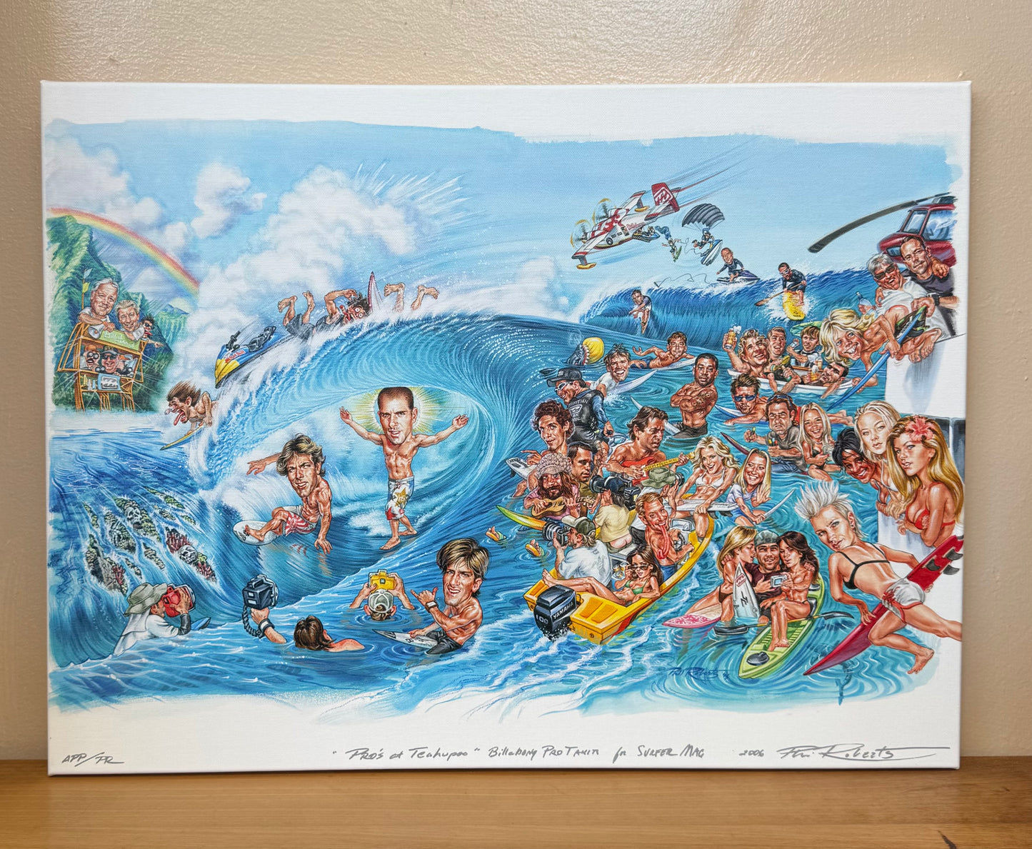 Pros at Teahupoo - Surfer Mag by Phil Roberts