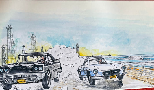 Gordie vs  Velzy (Print on Canvas) by Ricky Blake