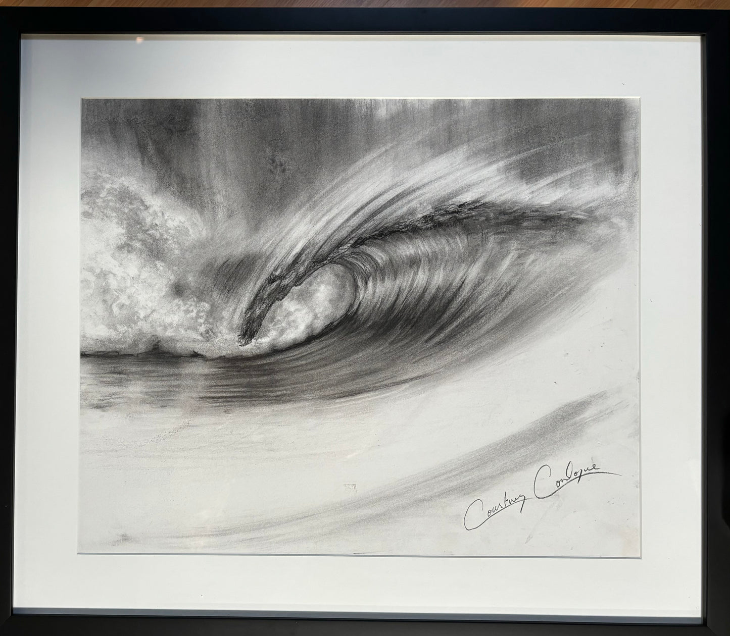 #1 Charcoal Left/Paper (Original) by Courtney Conlogue