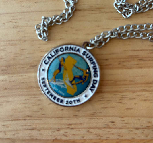 California Surfing Day Necklace