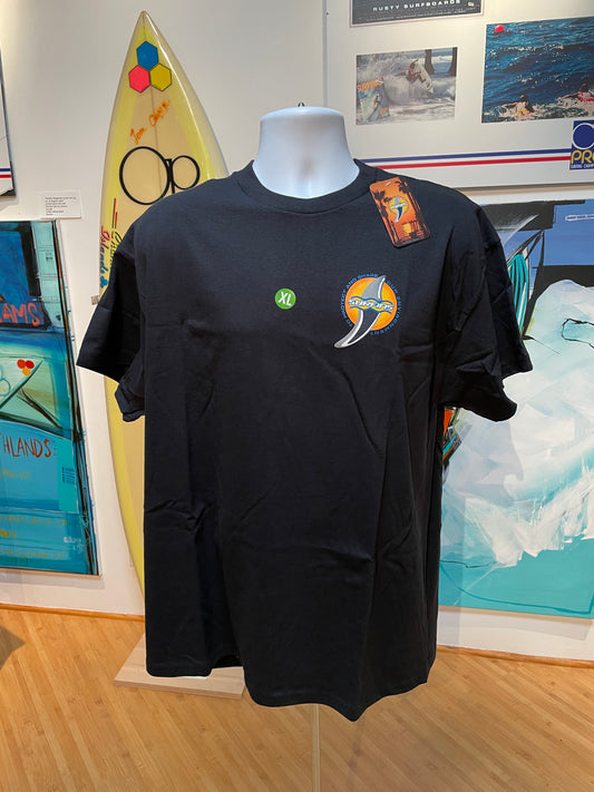 SURFINS surfwear BLACK UNISeX Short Sleeve T-Shirt
