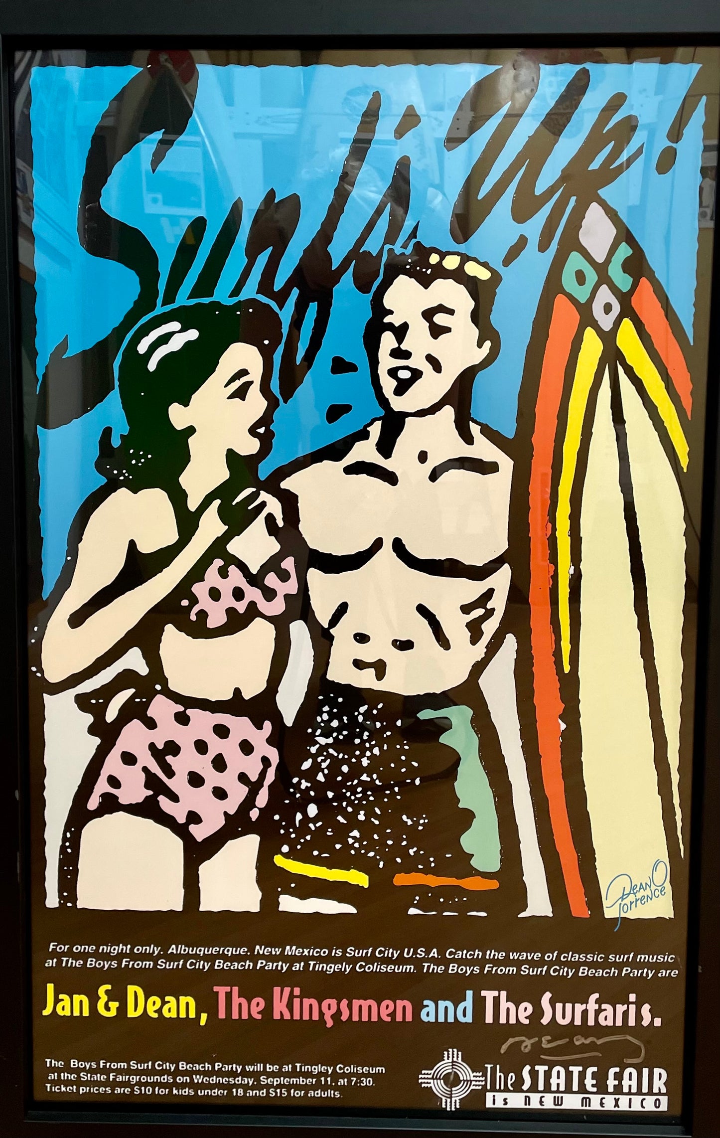 Surfs UP (Framed) from the Dean Torrence Collection