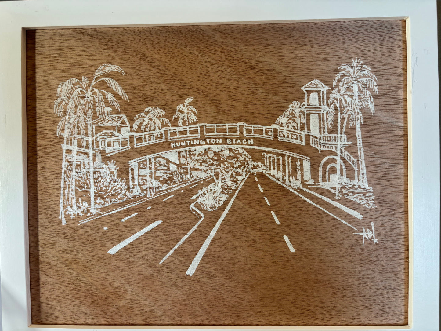 Huntington Beach Pedestrian Bridge PRINT by Alyssa Belanio