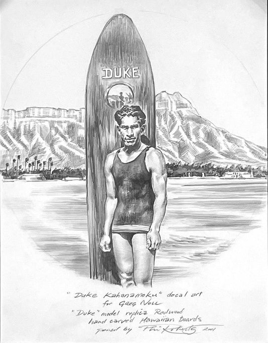 Duke Decal for Greg Noll (Original) by Phil Roberts