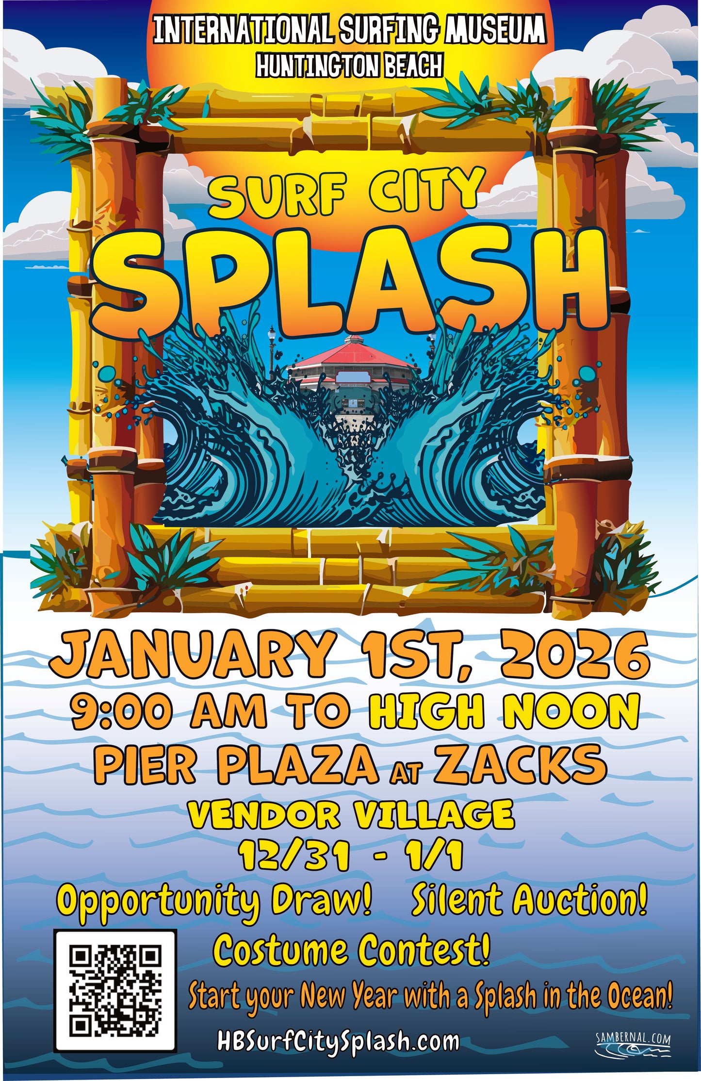 Burrito and Bloody Mary @ Zack's on the Beach (Surf City Splash) Jan 1 2026 9am-12pm ONLY