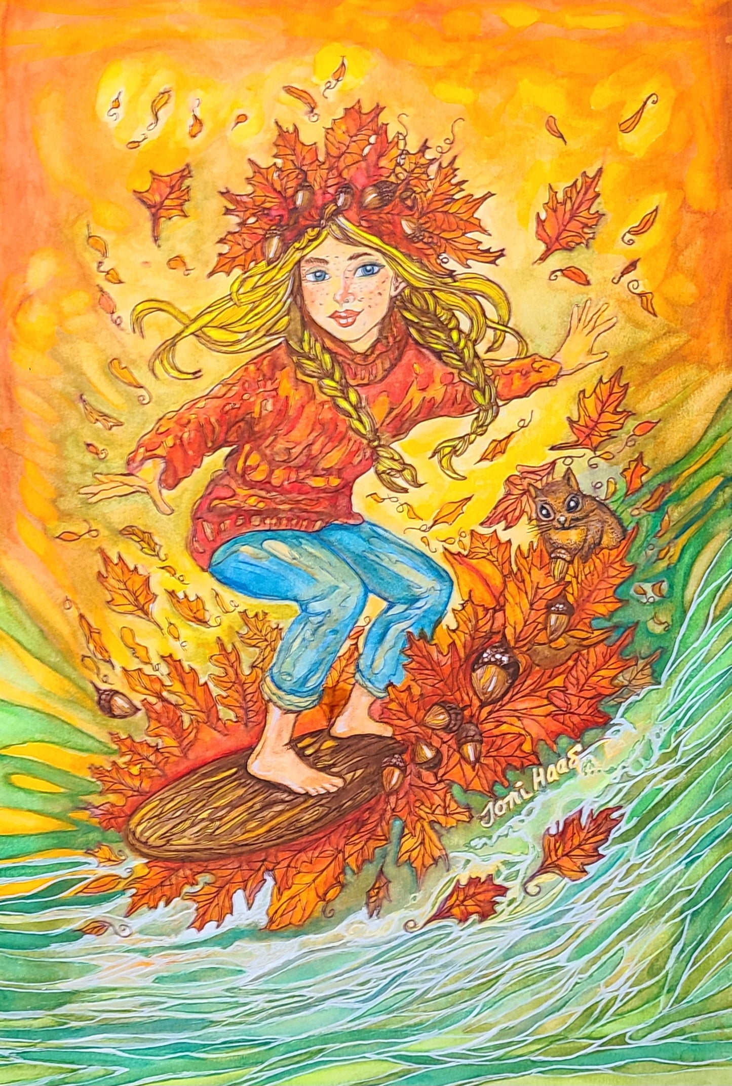 2/4 Surfing into seasons/FALL (ORIGINAL) by Toni Haas