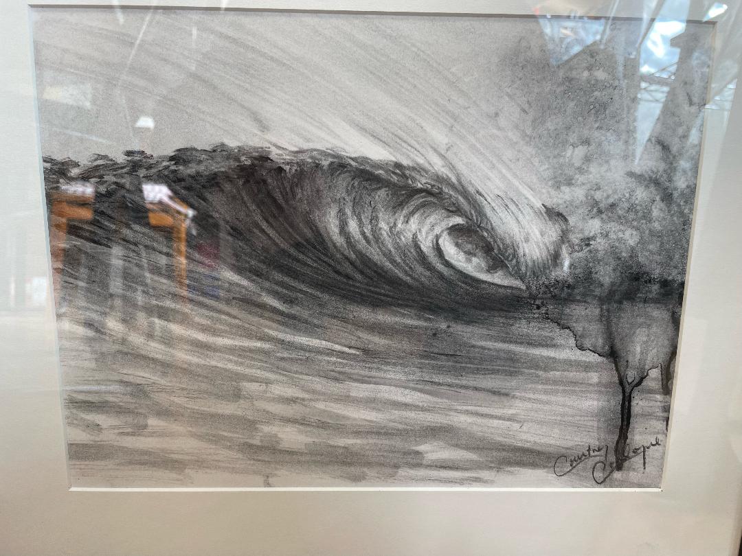 #2 Charcoal Right (Original) by Courtney Conlogue