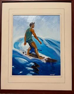 George Dad Center -From the Atlas of Surfing by Ron Croci