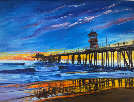 Huntington Reflections by Ricky Blake (Print)