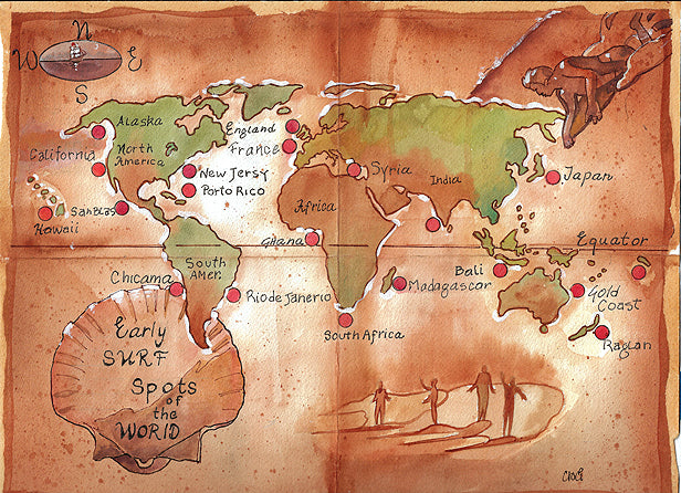 Early Surf Spots of the World by Ron Croci