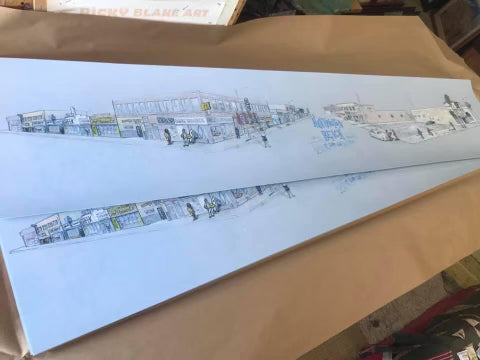 'Huntington Beach Surf Ghetto Circa 1960s - 70s' limited edition by Ricky Blake