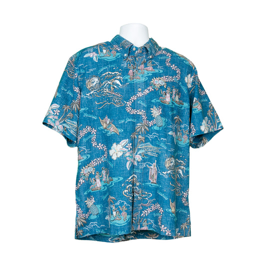 Reyn Spooner "On Hawaiian Time" Short Sleeve Btn Down