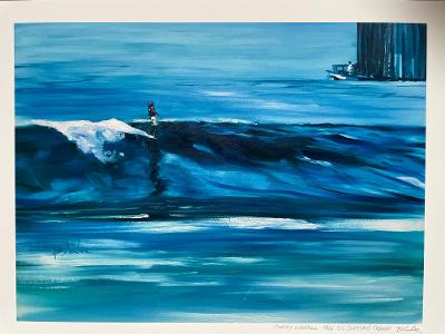 Corky Carroll 1966 US Surfing Champ (PRINT) by Ricky Blake (print)