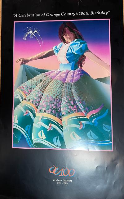 A Celebration of Orange County's 100th Birthday by Ken Auster (Print)