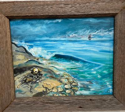 Dead Mans Island Original by Ricky Blake