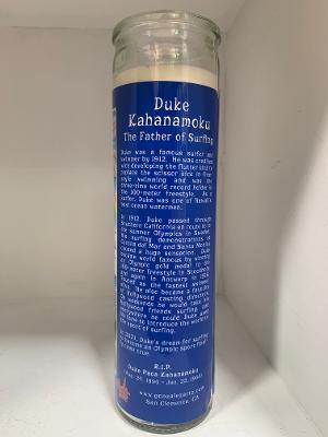 Duke Kahanamoku The Father of Surfing candle by Roy Gonzalez