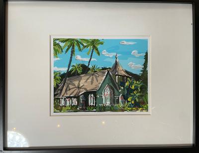 Hanalei Church by Michael Tilden