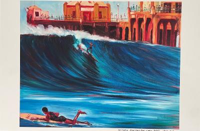 Historic Huntington circa 1940's by Ricky Blake (print)