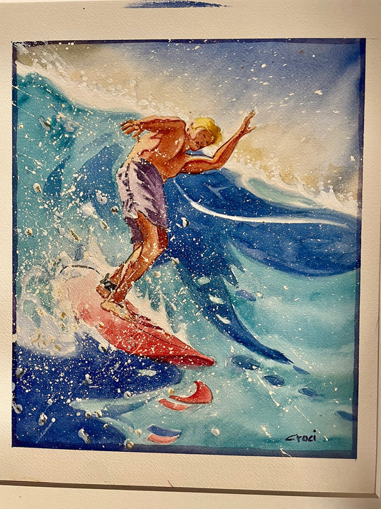 Laguna Wave Original Water Color by Ron Croci