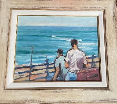 Surf Check (Original Oil)  by P. Tobin