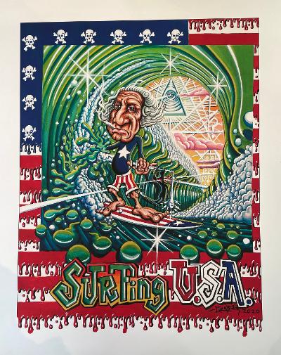Surfin USA by Roy Gonzales (Print)