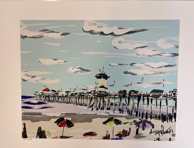 Vans-HB Pier Print by Michael Tilden