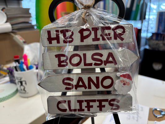 Pray for Surf/ HB Pier-Bolsa Sign