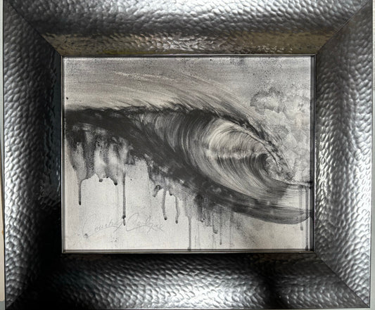 #5 Charcoal Right/CANVAS (Original) FRAMED by Courtney Conlogue