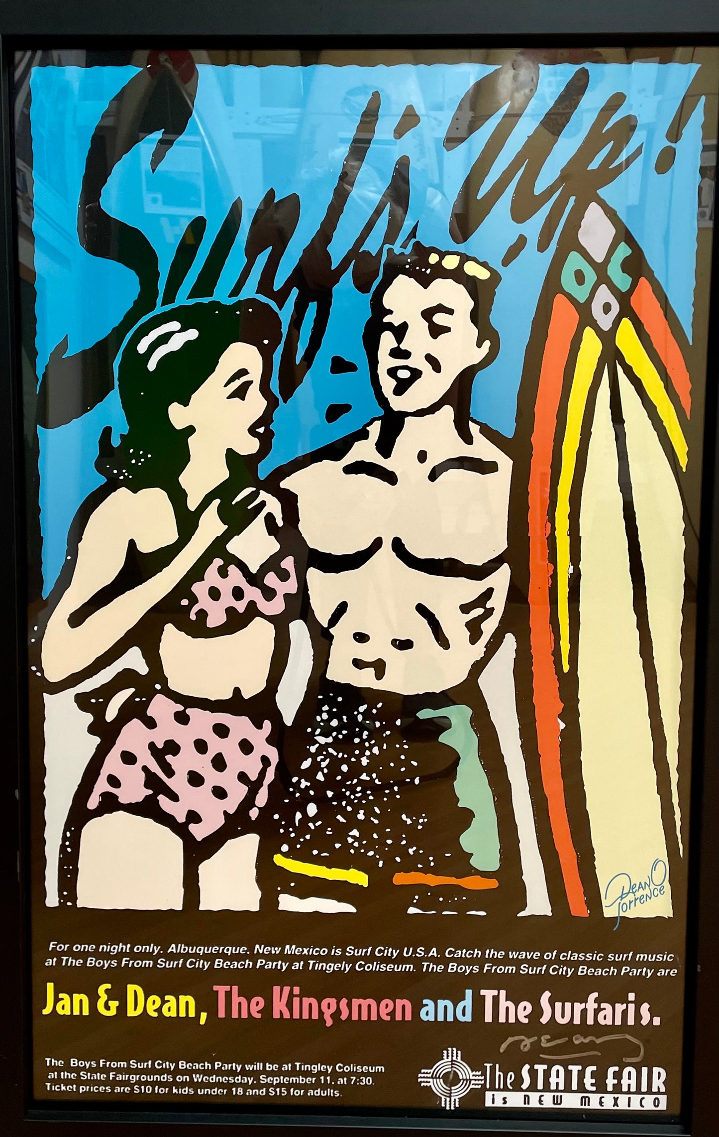 Surfs UP (Framed)  from the Dean Torrence Collection