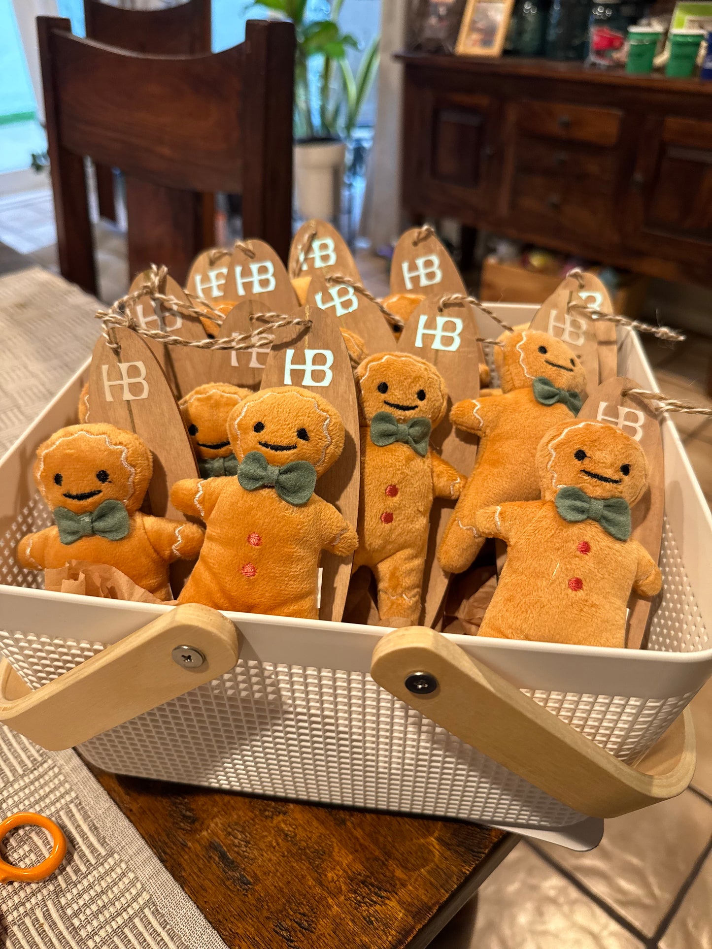 Gingerbread Ornament HB Surfboard