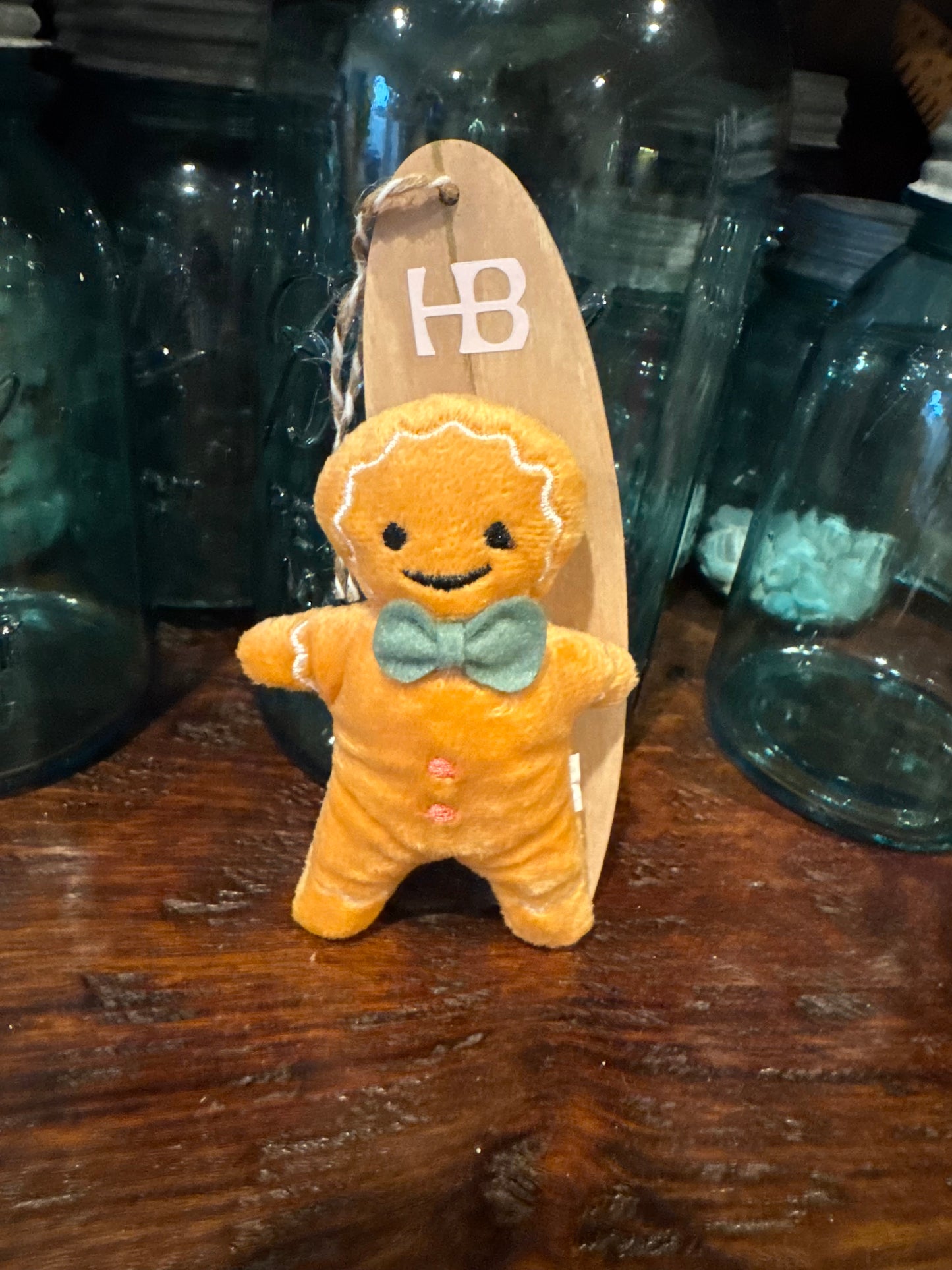 Gingerbread Ornament HB Surfboard