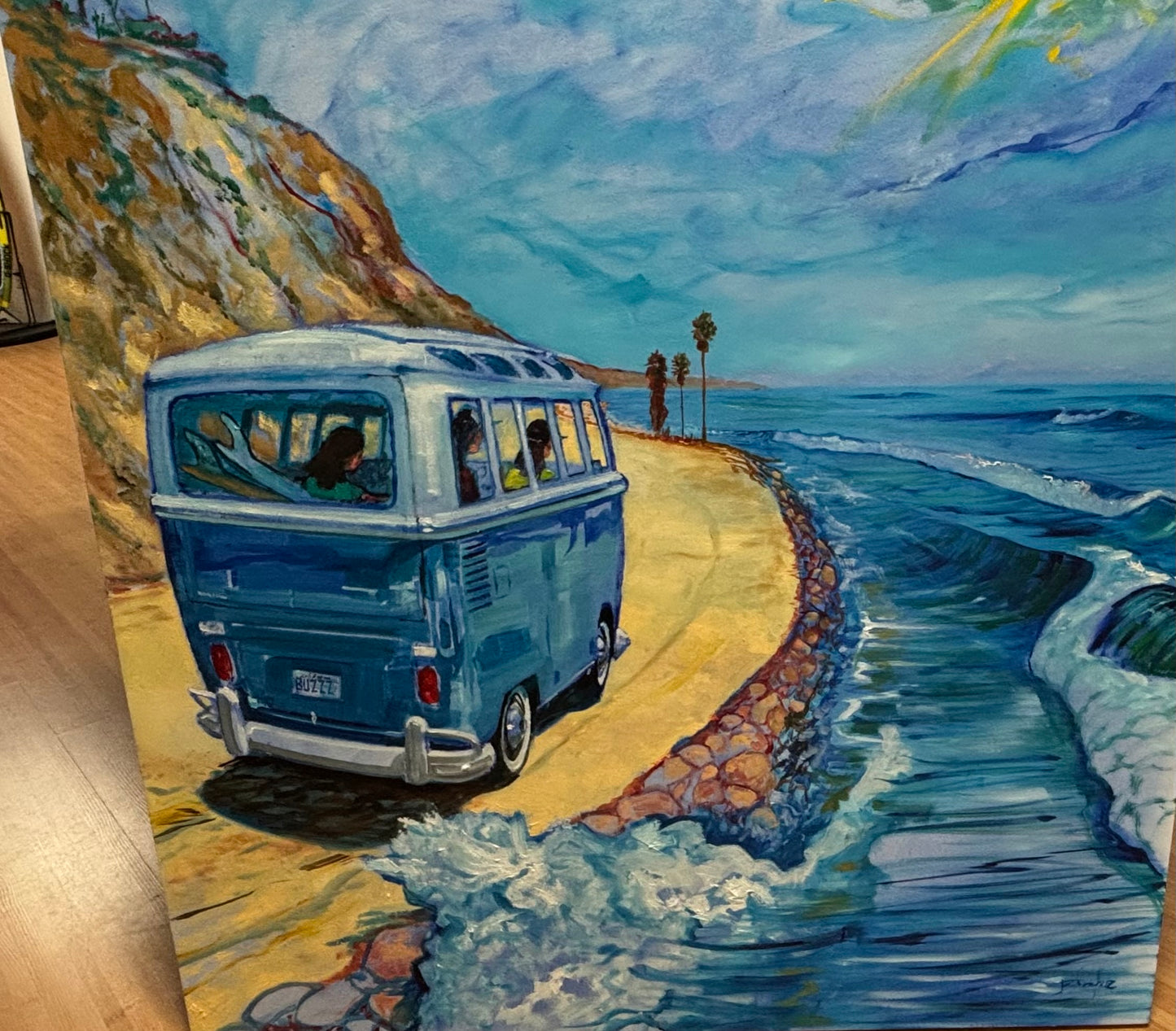 VW Bus Surf Buzz by Ricky Blake