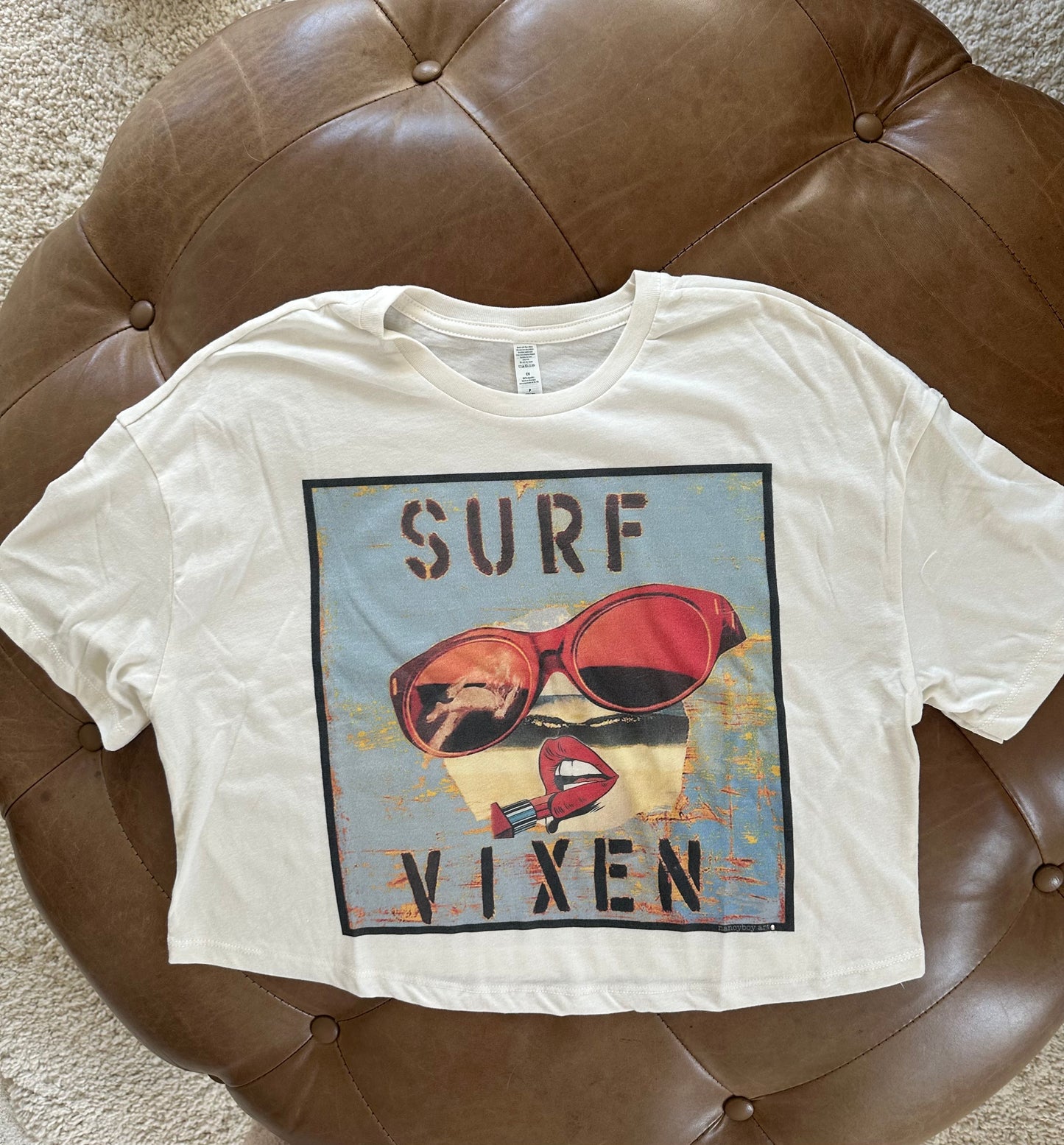 Surf Vixen Blue S/S T-Shirt - Art by Nancy Tabeling