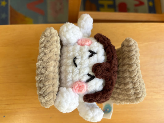 Mini Smore crocheted plushy to go with Goodnight Surf City (book) by Toni Haas