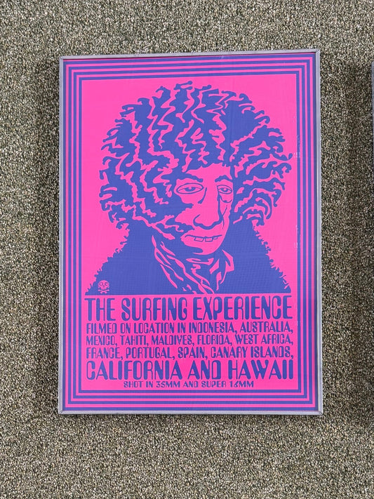 The Surfing Experience (Pink) (metal frame) by Gomez Bueno