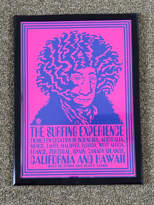 The Surfing Experience (Pink) (plastic frame) by Gomez Bueno