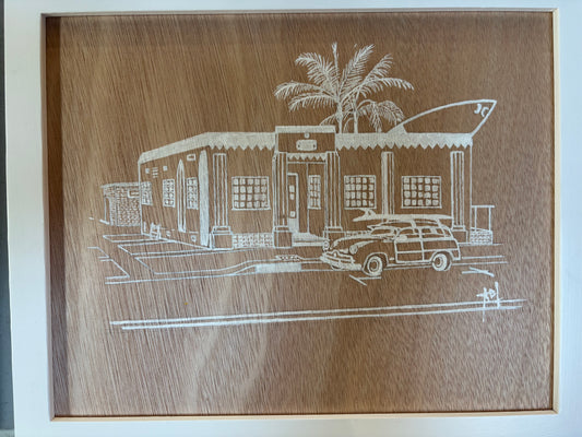 HB International Surfing Museum PRINT by Alyssa Belanio