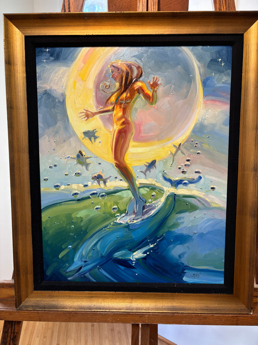 Dolphin Glide  by Ron Croci