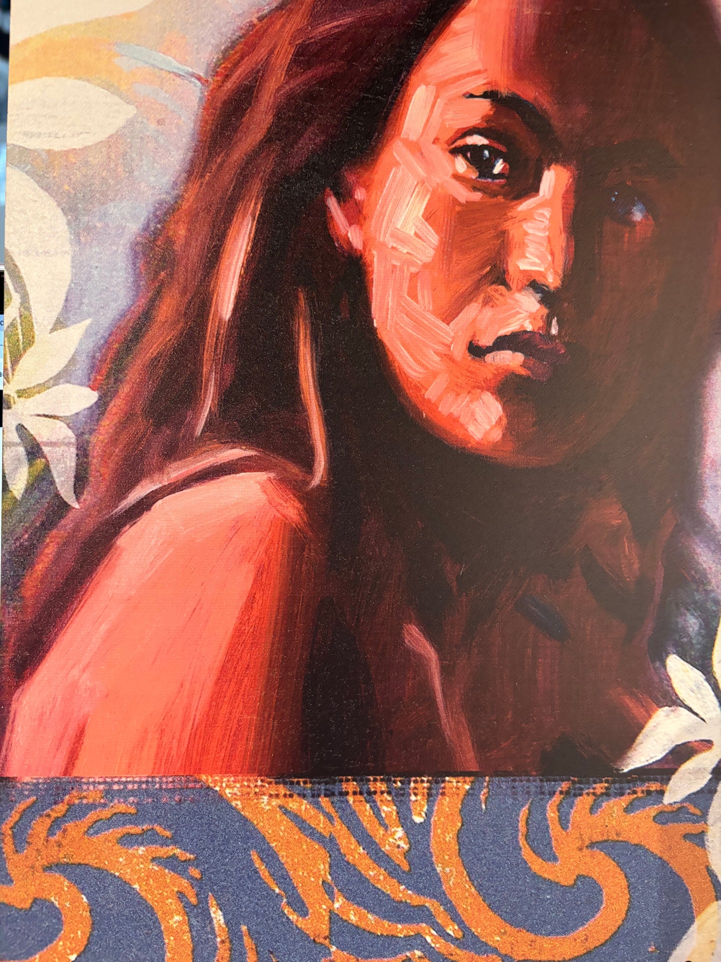 Hawaiian Girl Close Up (Print on Wood) by Wade Koniakowsky