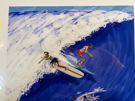Incident at the Break Water PRINT by Michael Tilden