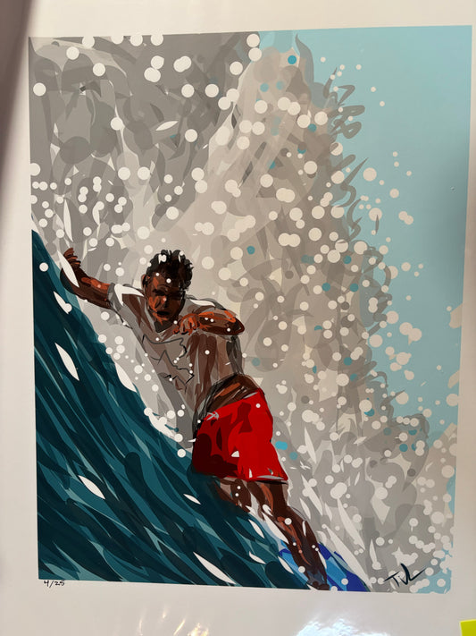 Foamy Drop by Michael Tilden Print