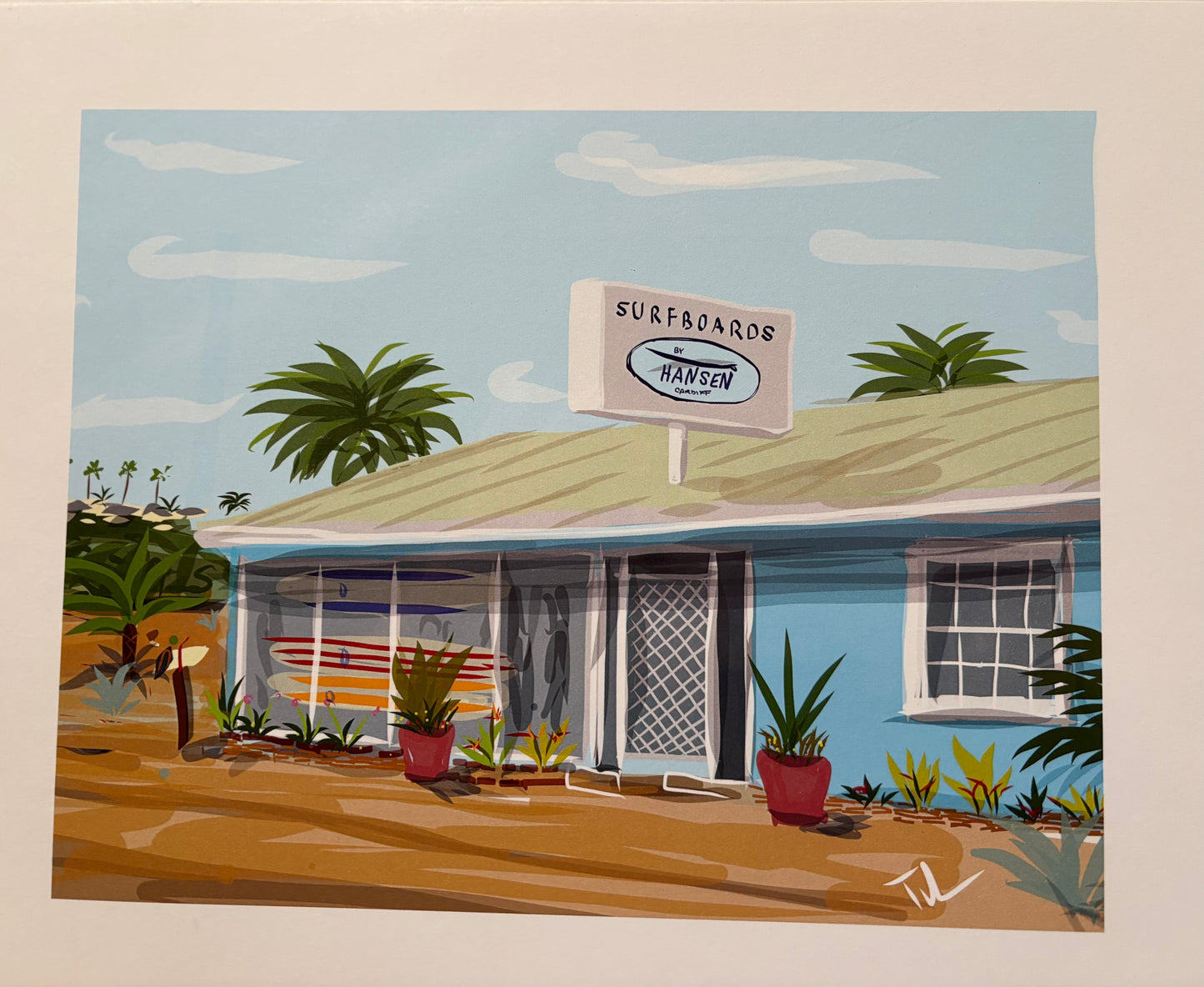 Hansens Surf Shop by Michael Tilden