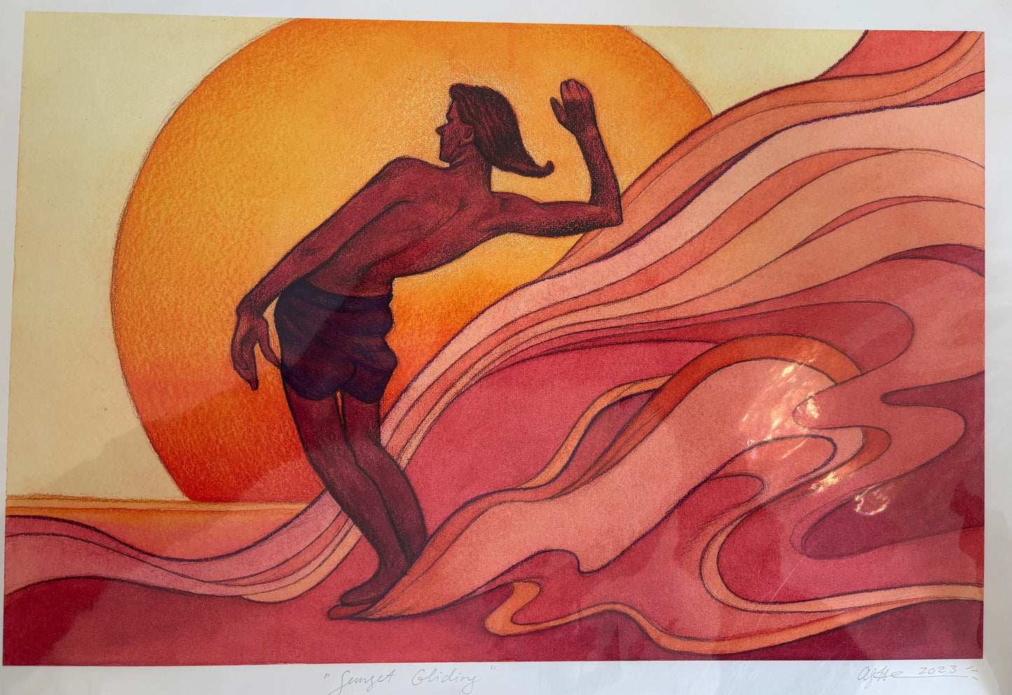 Sunset Gliding by Angie Samblotte