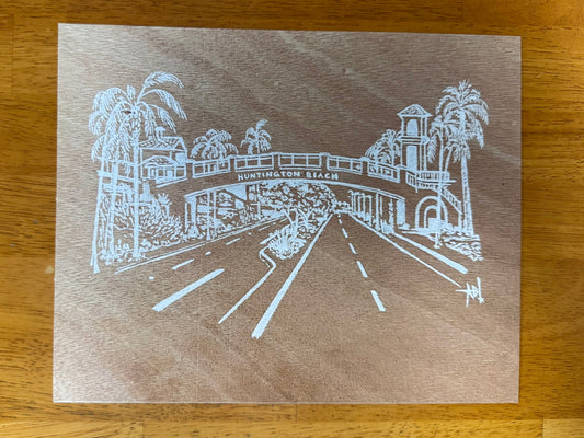 Huntington Beach Pedestrian Bridge unmatted by Alyssa Belanio