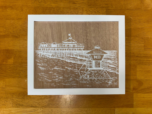 Huntington Beach Pier (ORIGINAL/FRAMED) by Alyssa Belanio