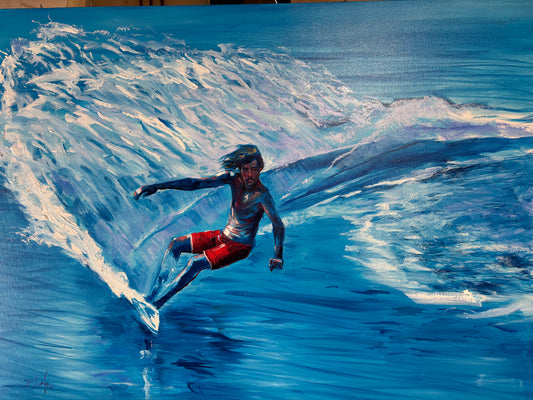Michael Peterson 1977 Stubbies (ORIGINAL)  by Ricky Blake