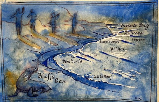 Bluffs Cove Map by Ron Croci