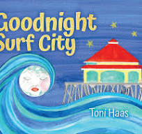 Goodnight Surf City POST CARDS by Toni Haas