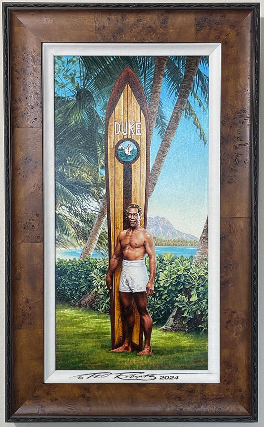 Duke Honolulu Oahu Surf Club, Waikiki(Original) by Phil Roberts