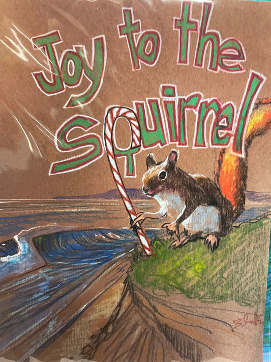 Joy to the Squirrel and others large art cards by Ricky Blake (Card)